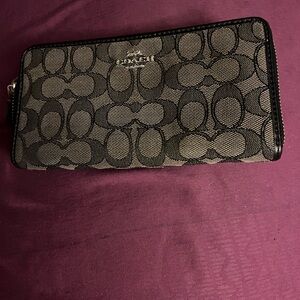 Coach Black and Gray Wallet